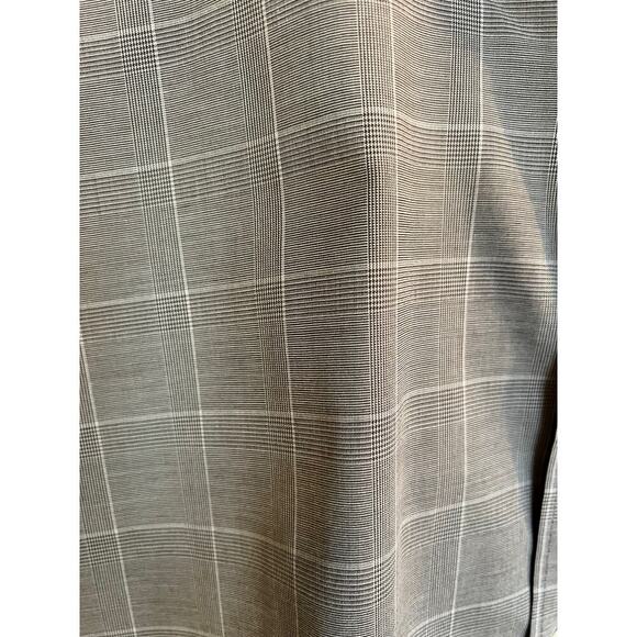 Van Heusen brown plaid short sleeve, men's size XXL 18-18 1/2 shirt - Picture 5 of 7